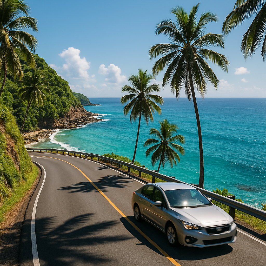 Scenic Langkawi coastal road