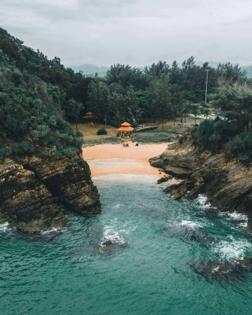 beautiful scenery at one of the best beaches in terengganu