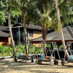 swings under palm trees, one of many things to do if you're wondering what to do in tioman