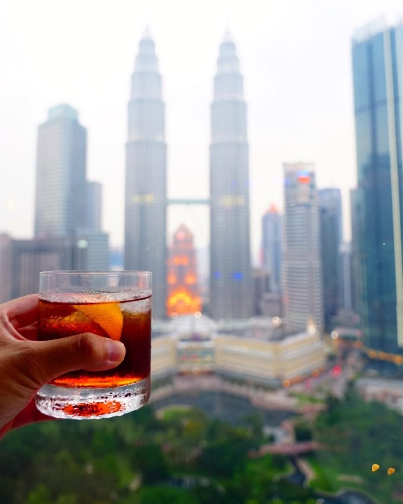 View from SkyBar, one of the best rooftop bars in KL